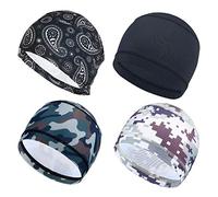 VOSAREA Helmet Inner 4pcs Riding Helmet Quick Dry Cap White Sport Accessories