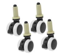 VOSAREA High Chair Wheels Replacement 4pcs Universal Caster Wheels for Baby Dining Chairs Heavy Duty Floor-friendly Baby Booster Seat Accessories Random Color