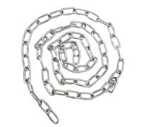VOSAREA Hoist Chain Pet Pulling Chain Heavy Duty Stainless Steel 4m Silver for Home and Outdoor Use for Dogs and Puppies