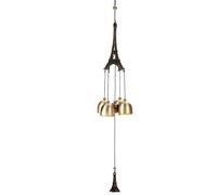 VOSAREA Home Windchimes Decorative Wind Bell Vintage Wind Chime Vintage Home Decor Wind Chimes Hanging Wind Bell Window Trim Eiffel Tower Decor Retro Decor Door Hanging Metal