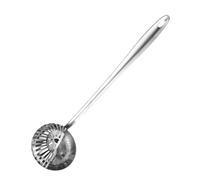 VOSAREA Hot-Pot Spoon and Anti-scalding Feature, Simple Design Stainless Steel with Long Handle, Comfortable Grip Multifunctional Cooking Ladle for Restaurant Use and Home Cooking