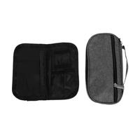 VOSAREA Insulin Pen Travel Case Small Portable Organizer Bag for Diabetic Supplies, Gray Hard Shell Medication Storage Box 21x11.5x5.5cm for Office and Outdoor Use