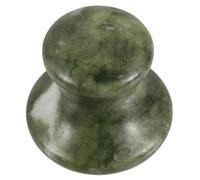 VOSAREA Jade Mushroom Shaped Facial Massager Gua Sha Stone in Dark Green for Face Massage and Skin Scraping Tool, Facial Therapy Wellness Tool for Relaxation and Firming