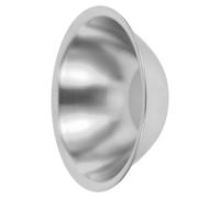 VOSAREA Korean V Shaped Stainless Steel Salad Bowl for Mixing and Serving | Single Layer Design, Lightweight Silver Finish, Spill Reducing Form, Suited to Home Use and Hot Pot Restaurants
