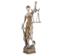 VOSAREA Lady of Justice Statue Lady Justice Law Statue Blind Goddess of Justice Sculpture Greek Roman Figurine Desktop Decor B