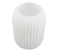 VOSAREA Lamp to Easy Compatibility, Design and Versatile for Clean White Glass Shade Replacement Cylinder Globe Shape with Sophisticated Striped Table Floor Lamps for Living Room