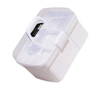 VOSAREA Large White Nail Art Tool Case with Pp Material, Convenient to Carry and Large-Capacity Storage Box for Travel and Makeup Artists