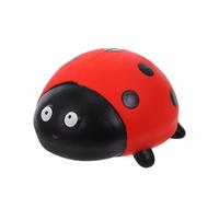 VOSAREA Latex Pet Chew for Dogs and Cats Squeaky Ladybug Design Durable Molar Chewing for Puppy Teething and Interactive Play Ladybug Figurine Pet