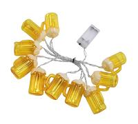 VOSAREA Led Beer String Lights 10 Bulbs Battery Operated String Lights for Beer Themed Parties Indoor Decorations