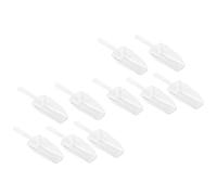 VOSAREA Mini Plastic Ice Scoop and Measuring Cup Scoop Multi-Purpose Kitchen Tool Lightweight 10pcs for Candy and Protein Powders Suitable for Home and Restaurant Use