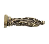 VOSAREA Miniature Brass Mary Statue Vintage Catholic Goddess Sculpture for Home Office Desk Decor Christmas Ornament with Intricate Detailing and Refined American Craftsmanship