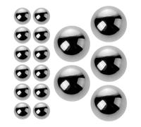 VOSAREA Mixing Balls Silver Nail Polish Stirring for Steel 20pcs Manicure Paint Mixing Agitator Balls Stable Working Performance for Precise Manicure Supplies