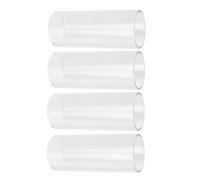 VOSAREA Musical Instrument Slide Bars Special Design for Beginners and Professionals Glass Guitar Slides with Increased Toughness and Corrosion Resistance 4pcs for Electric Guitars