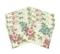 VOSAREA Napkins Good Absorbent Ability 20pcs Flower Series with Premium Quality Wood Pulp Material and Unique Fashion Pattern Design for Daily Use and Banquet Party Supplies