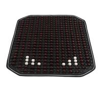 VOSAREA Natural Wood Beaded Car Seat Cushion Set with Ergonomic Breathable Design, Non-slip Universal Fit for Vehicle and Truck Driver Seats, Comfortable Four-season Pad in Wine Red