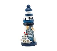 VOSAREA Ocean Decoration Nautical Lighthouse Decoration Wooden Beach Light House Tabletop Ornament Wedding Centerpiece Decor Ocean Sea Aquatic Party Souvenirs (Styling Sailboat) Seaside Decoration
