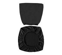 VOSAREA Office Chair Covers Stretch Computer Desk Chair Slipcovers Protector Removable Washable Chair Seat Cushion Protectors (Black)