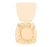 VOSAREA Office Chair Covers Stretch Computer Desk Chair Slipcovers Protector Removable Washable Chair Seat Cushion Protectors (C Gold)