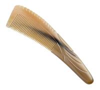 VOSAREA Ox Horn Comb Scalp Massager Comb 8.65x1.97x0.39in Smooth Handle Not Easy to Deform Unique Chic Styling Tool for Home Use