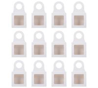 VOSAREA Paper Wine Bottle Boxes for Display and Decorative Use with Window 25pcs and White Paper Material, Suitable for Many Occasions and Outdoor Travel Outdoor Travel