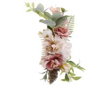 VOSAREA Pearl Wedding Hair Comb Lightweight Bridal Pins Floral Headpiece for Brides and White Elegant Hair Accessories for Wedding Ceremonies and Photoshoot