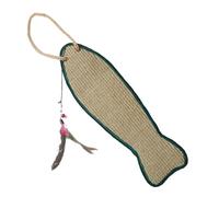 VOSAREA Pet Scratching Pad for Cats Fish Shaped Synthetic Material Mat with Furniture Protection and Wear Resistance Suitable for Wrapping on Furniture Random Color