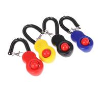 VOSAREA Pet Training Sound Trainer Set with Loud Sound, Plastic Material 4pcs Wrist Strap and Elastic Ring for Dog and Cat for Basic Obedience Training and Correcting Bad Behaviour