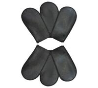 VOSAREA Piano Foot Pedal Protective Covers 6pcs Black Leather Sleeves with Elegant Style for Pianists and Music Studios