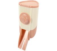 VOSAREA Pink Automatic Pet Feeder for Caged Pets Made of Sturdy Pp Material Easy to Clean Design Suitable for Small Rabbits and Rats Feeding Supplies