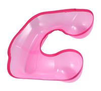 VOSAREA Plastic Hair Perming Tray with Waterproof Pink Neck Rest Professional Salon Neck Tray for Hair Styling and Perming with Full Edge Support for Barbers and Salons