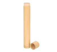 VOSAREA Portable Bamboo Toothbrush Case Convenient Toothbrush Storage Holder with Protective Design, Natural Material for Travel and Business Trips Suitable for Family and Co-Workers