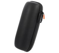 VOSAREA Portable Black Microphone Carrying Bag with Waterproof Eva and Pu Material, Scratch Resistant Stylish Mic Storage Case for Outdoor Cable Organiser