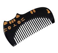 VOSAREA Portable Ox Horn Hairdressing Tool for Children and Women Wide Tooth Comb Small and Lightweight that Reduces Broken Hair, for Travel and Daily Hair Care