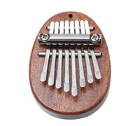 VOSAREA Portable Wooden Kalimba Thumb Piano with 8 Keys, Lightweight Finger Piano with Pure Tone and Stainless Steel Keys, Easy to Carry Music Instrument for Adults and Professionals