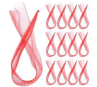 VOSAREA Produce 100pcs Polypropylene Reusable Strong Breathable Mesh Bags Net Bags for Fruits Vegetables Including Orange and Honeydew Melon for Supermarkets and Outdoor Picnics
