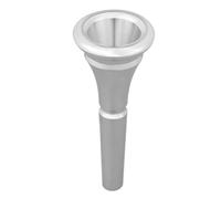 VOSAREA Professional Copper French Horn Mouthpiece with Good Sound Effect Replacement Silver Lightweight Brass Instrument Accessory for Schools and Bars