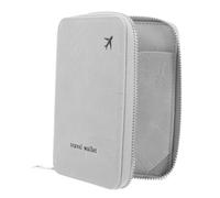 VOSAREA Pu Leather Passport Wallet for Travel with Spacious Organization and Multiple Compartments, Sleek Minimalist Design Suitable for Solo Tourists and Families on International Trips