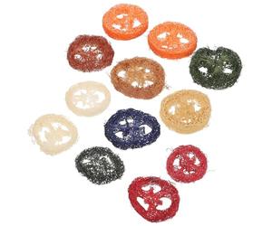 VOSAREA Rabbit Loofah Chew Toys 12pcs Organic Natural Loofah