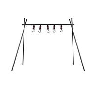 VOSAREA Rack Aluminium Camping with in Hanging Multi-functional Triangular Structure, Detachable Alloy Bracket for and Quick Setup Organizer Drying Black Hiking Picnic