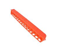 VOSAREA Red Plastic Feeding Long Trough Lightweight Convenient Bird Feeding Food Groove Bowl for Budgerigar Canary Bird Cage Accessories