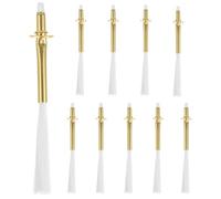 VOSAREA Replaceable Oil Lamp Wicks Practical Use for Lighting and Experiment Alloy and Fiber Material 10pcs with Higher Burning Stability for Alcohol Burner and Table Lamp