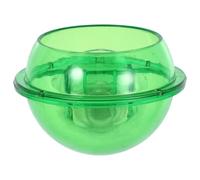 VOSAREA Reptile Feeder Suction Cup Food and Water Bowl Green Basin for Lizards Turtles Geckos Chameleons and Terrarium Pets Space-saving Wall-mountable Design