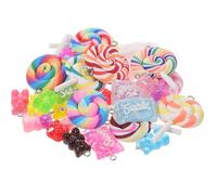 VOSAREA Resin Candy Pendant Charms for DIY Jewellery Making Crafts | Bear Motif, Bracelet Use, Cute Design, Versatile Multipurpose Piece, for Necklace and Keychain Projects