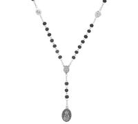 VOSAREA Seven Sorrows Rosary Beaded Religious Necklace Lightweight Prayer Chain for Women Men Elegant Catholic Jewelry Gift for Daily Wear Special Occasions