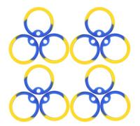 VOSAREA Silicone Dog Name Silencers Mute in Random Colours 12pcs Easy to Use Noise Reducing Hoops Random Color for Pet Tags for Quiet Walks and Outdoor Activities