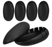 VOSAREA Silicone Hairdressing Ear Covers 3 Pairs for Hair Dye Protection User-friendly Design and Curve the Ear Shape Easy to Use Suitable for Showering and Home Use