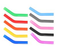 VOSAREA Silicone Straw Tips Easy to Use 10pcs for Stainless Steel Straws Reusable Silicone Covers with Smooth Surface at Restaurants and Parties