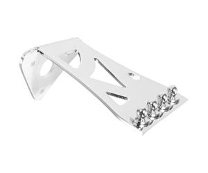 VOSAREA Silver Metal 4 String Banjo Tailpiece with Triangular Pattern Classic Design for Banjo Repair Improving Tone and Volume Lightweight