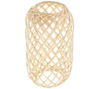 VOSAREA Small Bamboo Weaving Lamp Shade Lightweight Compact Cover for Vanity Pendant Wall Lights Easy to Install Decorative Lampshade for Bedroom Office Hotel Use