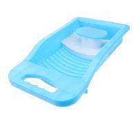 VOSAREA Small Handheld Washing Board for Underwear and Socks, Labor-saving Personal Clothes Washboard Handle, Compact Blue Laundry Scrubbing Tool for Hand Washing at Home Random Style